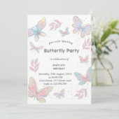 Invitation Conception papillon (Debout devant)