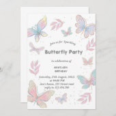 Invitation Conception papillon (Devant / Derrière)