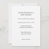 Invitation Conception personnalisée d'arrosage pour bébé ou d (Dos)