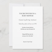 Invitation Conception personnalisée d'arrosage pour bébé ou d (Devant)