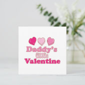 Invitation Conception Petit Valentin de papa avec des coeurs (Debout devant)