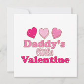 Invitation Conception Petit Valentin de papa avec des coeurs (Dos)