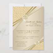 Invitation Conception pour le 00e anniversaire de l'or (Devant)