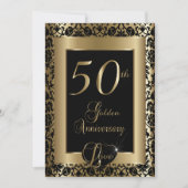 Invitation Conception pour le 50e anniversaire de mariage de (Devant)