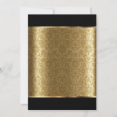 Invitation Conception pour le 50e anniversaire du Cœur d'or (Dos)