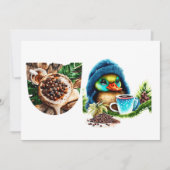 Invitation Conception Quirky Coffee Lover Duck (Devant)