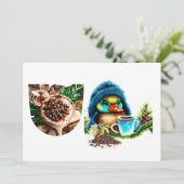 Invitation Conception Quirky Coffee Lover Duck (Debout devant)