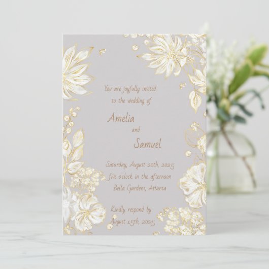 Invitation Conception sophistiquée (Debout devant)