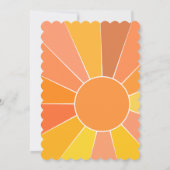 Invitation Conception Sun Abstraite personnalisée | (Dos)