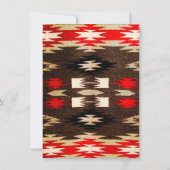 Invitation Conception tribale amérindienne (Dos)