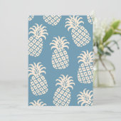 Invitation Conception tropicale de torsion d'ananas (Debout devant)