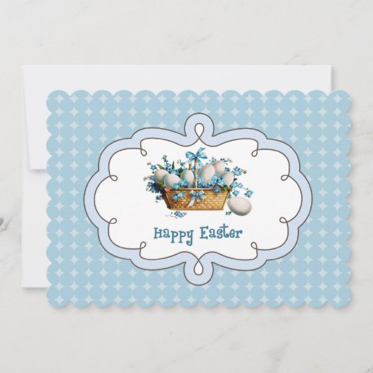 Invitation Conception vintage Custom Easter Brunch (Devant)