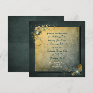 Invitation Conception vintage pour la fête d'anniversaire