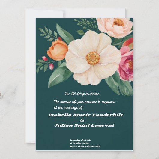 Invitation #ConceptionPapeterie #CartesSurMesure #MariageInsp (Devant)