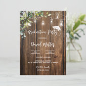 Invitation Conceptions de remise de diplômes rustiques person (Debout devant)