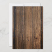 Invitation Conceptions de remise de diplômes rustiques person (Dos)