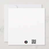 Invitation Conceptions de ski & hiver noires  (Dos)