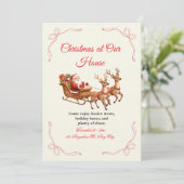 Invitation Conceptions d'invitations de Noël uniques – Créati (Debout devant)