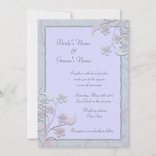 Invitation "conceptions molly harrison" (Devant)