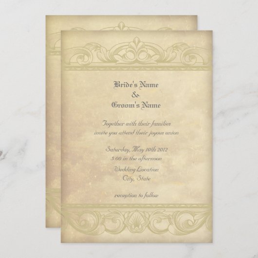 Invitation "conceptions molly harrison" (Devant / Derrière)