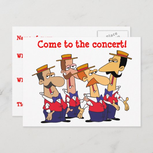 Invitation Concert (Devant / Derrière)