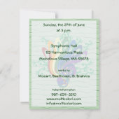 Invitation Concert Clef Bouquet (Dos)