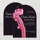 Invitation CONCERT DE MUSIQUE CLASSIQUE, BREVET DE Violon BRE (Devant / Derrière)