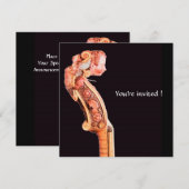 Invitation CONCERT DE MUSIQUE CLASSIQUE SYMPHONIE, Violon Scr (Devant / Derrière)