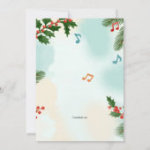 Invitation Concert de Noël (Dos)