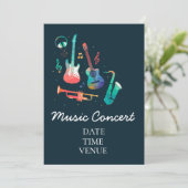 Invitation Concert musical pour enfants ou spectacles d'étudi (Debout devant)