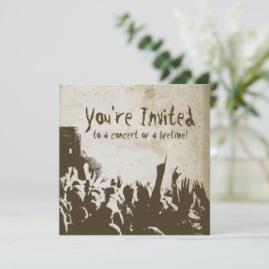 Invitation Concert Rock Retro (Debout devant)