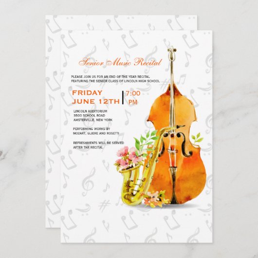 Invitation Concert Spring (Devant / Derrière)