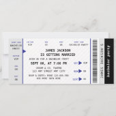 Invitation Concert unique Ticket Music Bachelor Party (Devant)