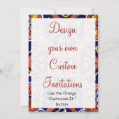 Invitation Concevez vos propres Modèles d'invitations du sud- (Devant)