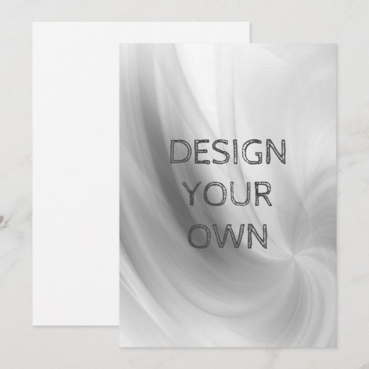Invitation Concevez Votre Propre (Devant / Derrière)
