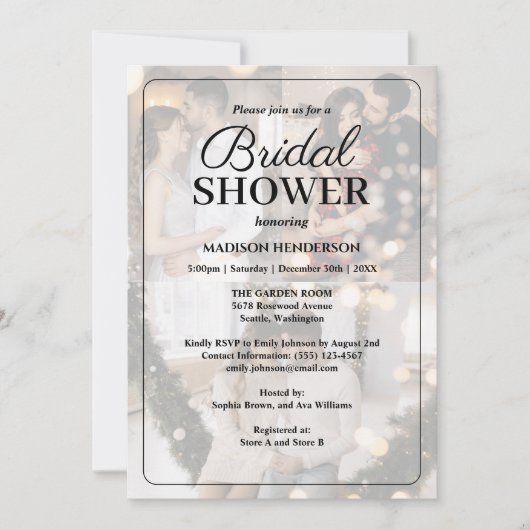 Invitation Concevez votre propre Fête des mariées de collage  (Devant)