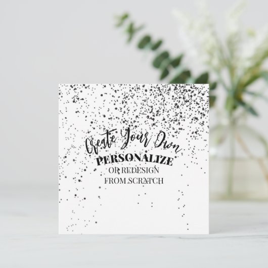 Invitation Concevez Votre Propre Sur Mesure (Debout devant)