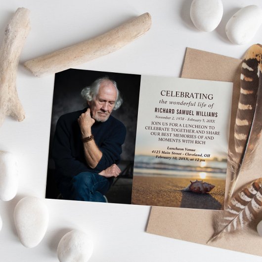 Invitation Conch On The Beach Memorial Photo
