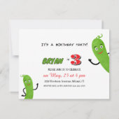 Invitation Concombre vert (Dos)