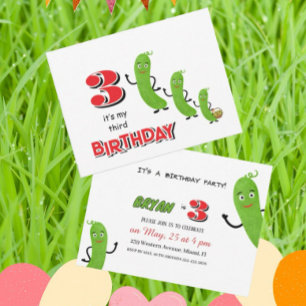 Invitation Concombres verts