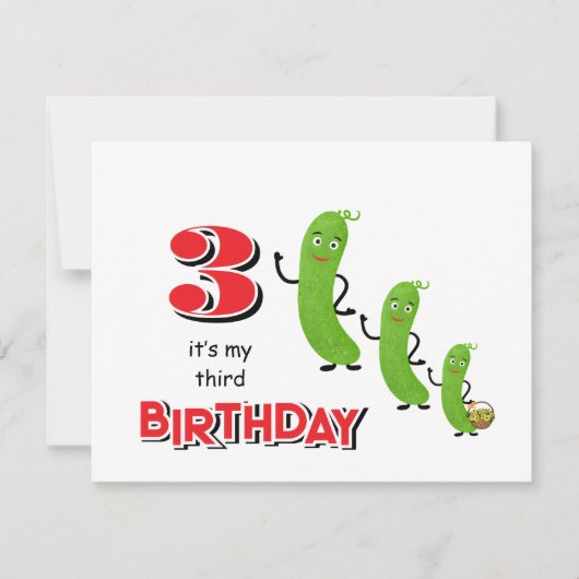 Invitation Concombres verts (Devant)