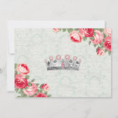 Invitation Concours afro-américain Princesse Baby (Dos)