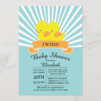 Concours de canard en caoutchouc moderne Twin Baby