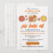 Invitation Concours de Cuisine Rustique pour la fête de Thank (Devant / Derrière)