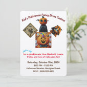 Invitation Concours de fête d'Halloween pour enfants (Debout devant)