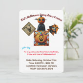 Invitation Concours de fête d'Halloween pour enfants (Debout devant)