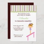 Invitation Concours de gymnastique (Devant / Derrière)