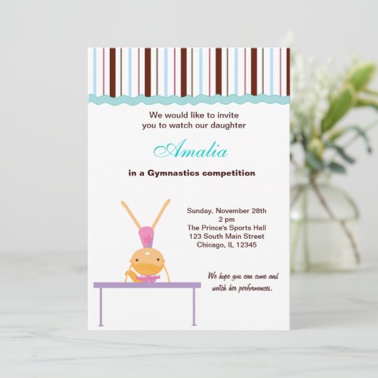 Invitation Concours de gymnastique (Debout devant)