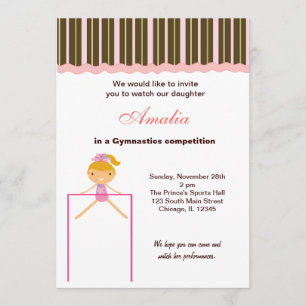 Invitation Concours de gymnastique