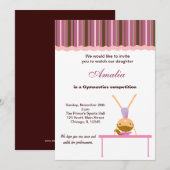 Invitation Concours de gymnastique (Devant / Derrière)